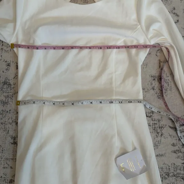 Lulus Eloquent Endearment White Long Sleeve Backless Maxi Wedding Dress Large - Image 6