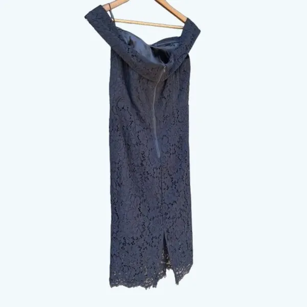 Bardot Medium Bella Black Lace Off Shoulder Mini Cocktail Dress NWT - Image 8