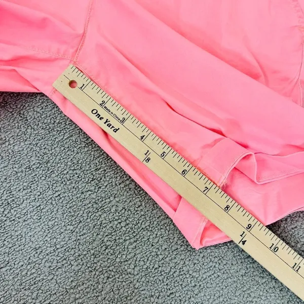 H&M Twill Cuffed Chino‎ Bermuda Shorts Neon Coral Size 6 Stretch - Image 12