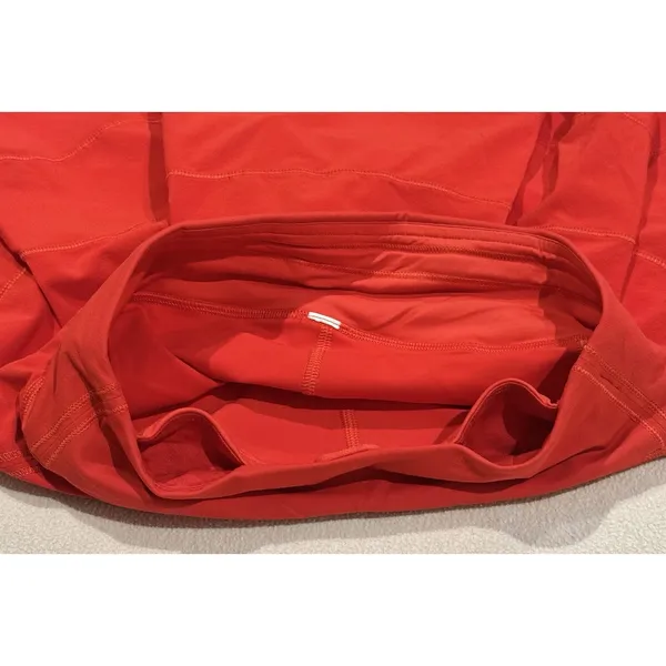 LULULEMON Pace Rival Mid-Rise Skirt Skort Vibrant Red Size 2 RARE EXCELLENT - Image 10