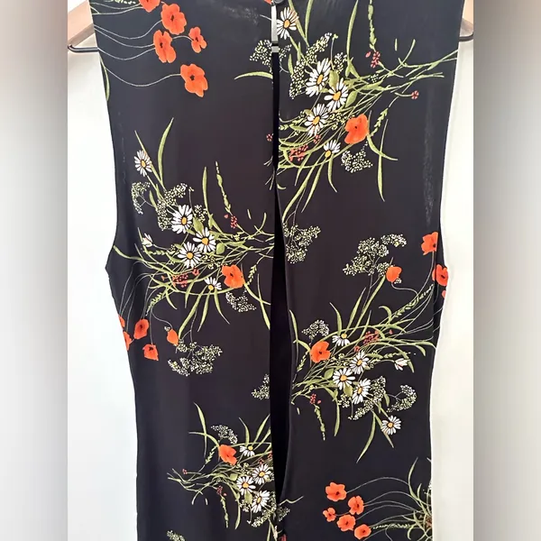 Reformation Ledger Maxi Long Formal Black Dress in Robyn Floral 0 - Image 7