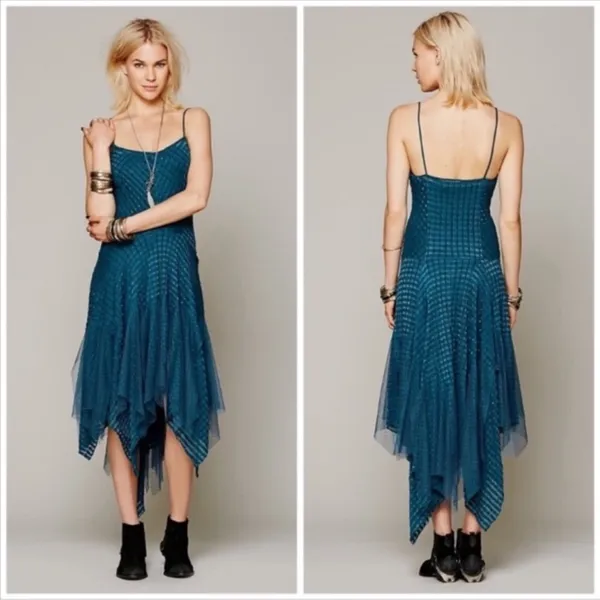 rare free people sunset stripe midi slip size Med - Image 2