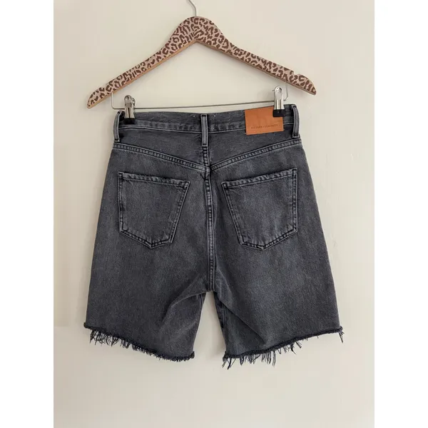 CITIZENS OF HUMANITY Camilla Raw Hem Shorts in Karma Size 24 - Image 5