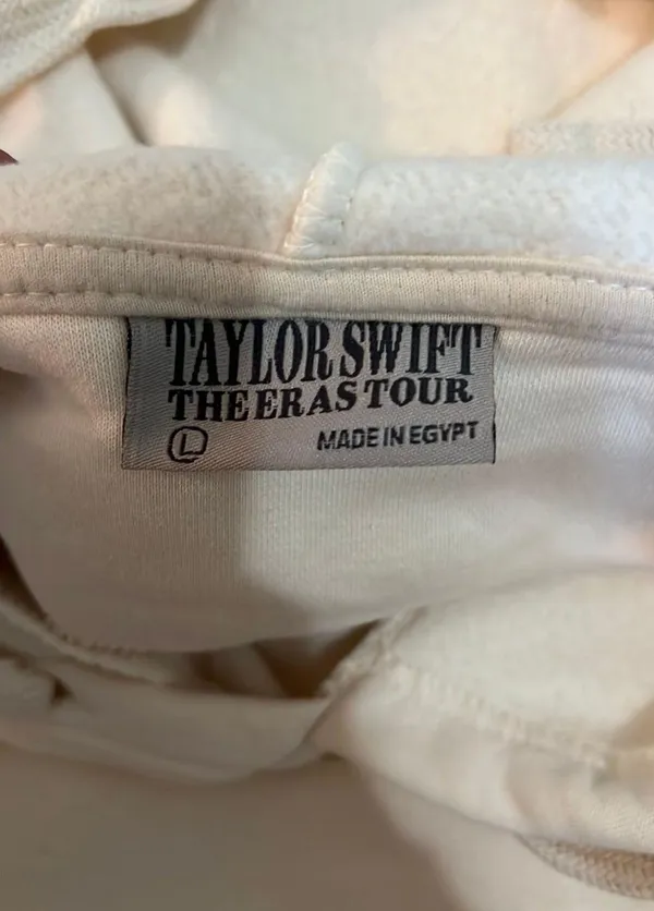 Taylor Swift Eras Tour Beige Hoodie - Image 2