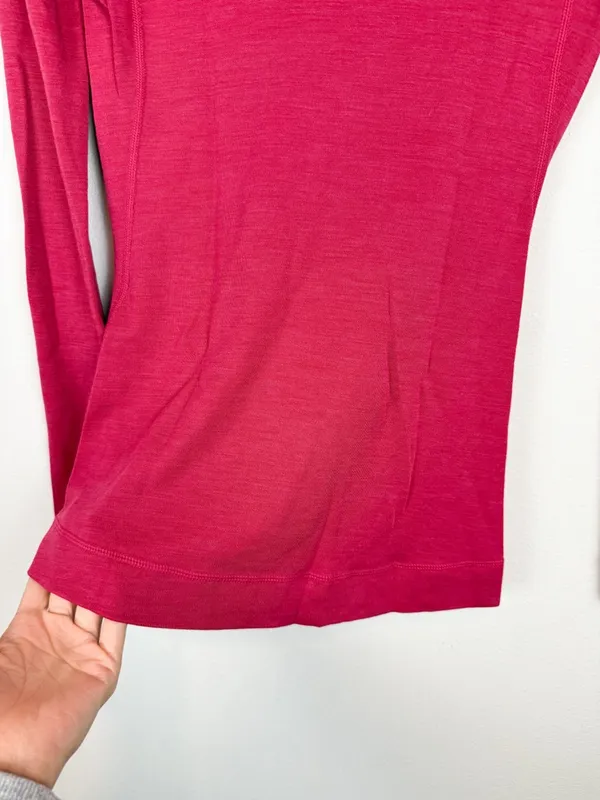 Smartwool Classic Thermal Merino Wool 250 Baselayer Long Sleeve Top Pink Size XS - Image 8