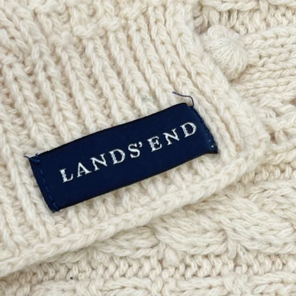 Lands End Cable Knit Detachable Hood Scarf Heritage Winter Resort Lodge Cottage - Image 7