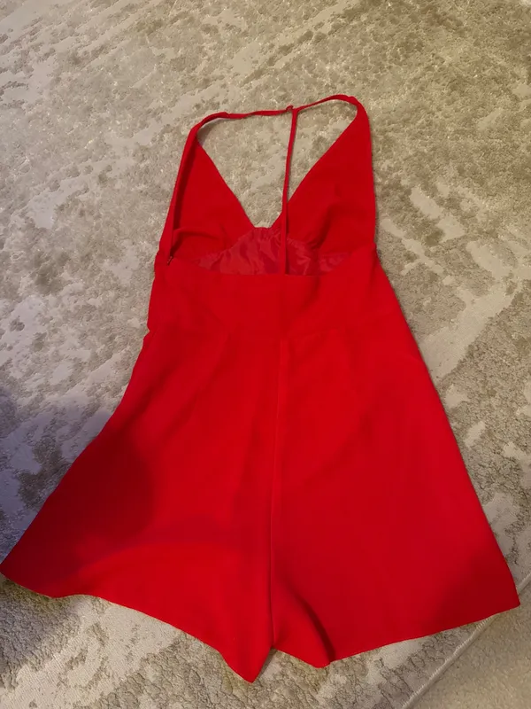 ASOS Halter Red Romper  - Image 3