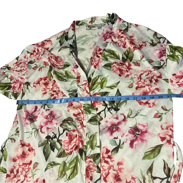 Show Me Your Mumu Brie Floral Wrap Robe Kimono Bridal Getting Ready Lounge OS - Image 6
