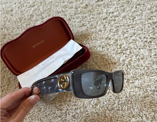 Gucci GGO516S Square Grey Sunglasses  - Image 2