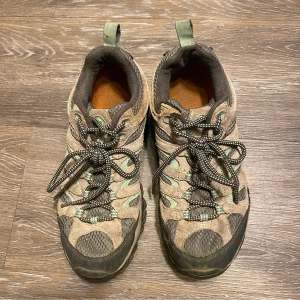 Merrell Drizzle/Mint Low Top Hiking Shoes Size 7 - Image 15