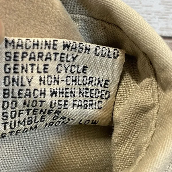 Vintage Together‎ Clothing Co Womens 10M Dress 1980s Cotton Safari Khaki Belt - Image 15