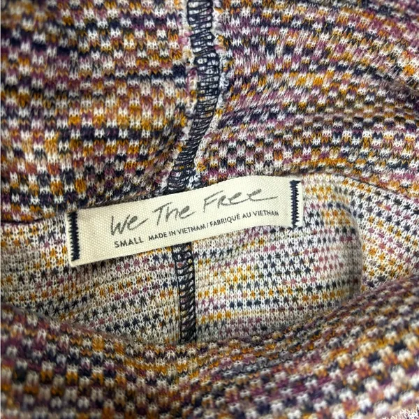 Free‎ People We the Free Sunny Days S Multicolored Turtlenck Long Sleeve Sweater - Image 7