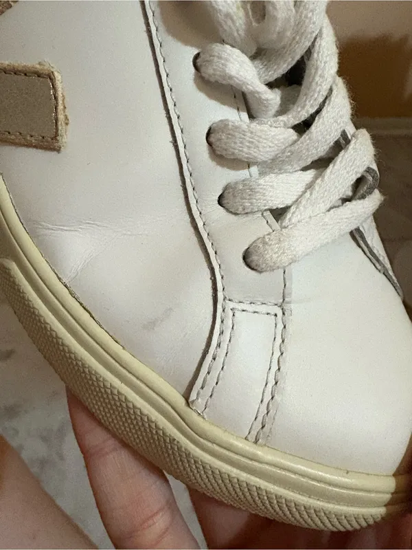 Veja Esplar Leather White Platine Sneakers - Image 13