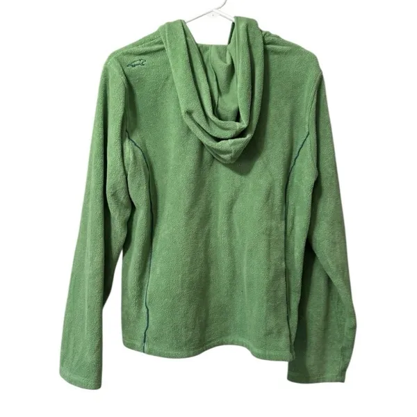 Horny Toad & Co Green Hooded Fleece‎ Zip Up Jacket Women Size Large Pockets - Image 2