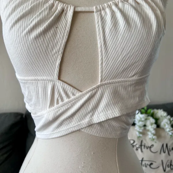 NWT Urban Outfitters Criss Cross Crop Top - Image 2