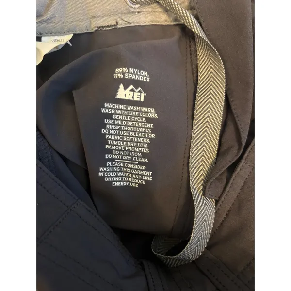 REI Hiking Cargo Pants 2 Gray Technical Outdoor Stretch Lightweight - Image 3