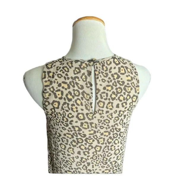Womens Ann Taylor Loft Leopard Animal Print Sleeveless Dress - Sz XS - Image 3