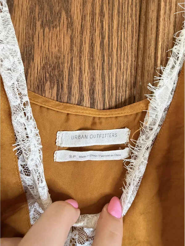 Urban Outfitters Lace Satin Tank - Image 2