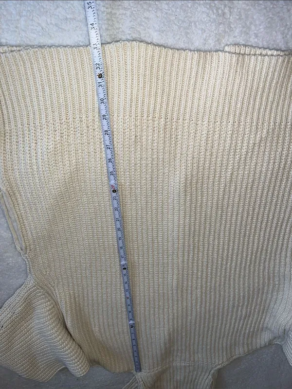 Free‎ People Swim Too Deep Chunky Knit Slouchy Cardigan Boho XL NWT - Image 6