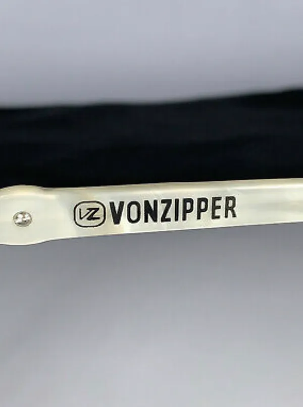 Von Zipper White Marble Sunglasses- Vintage Early 2000s - Image 5