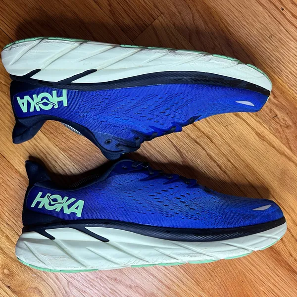 Hoka One One Clifton 8 Blue/Navy 1119393 DBOS Size 12M D NO BOX - Image 3