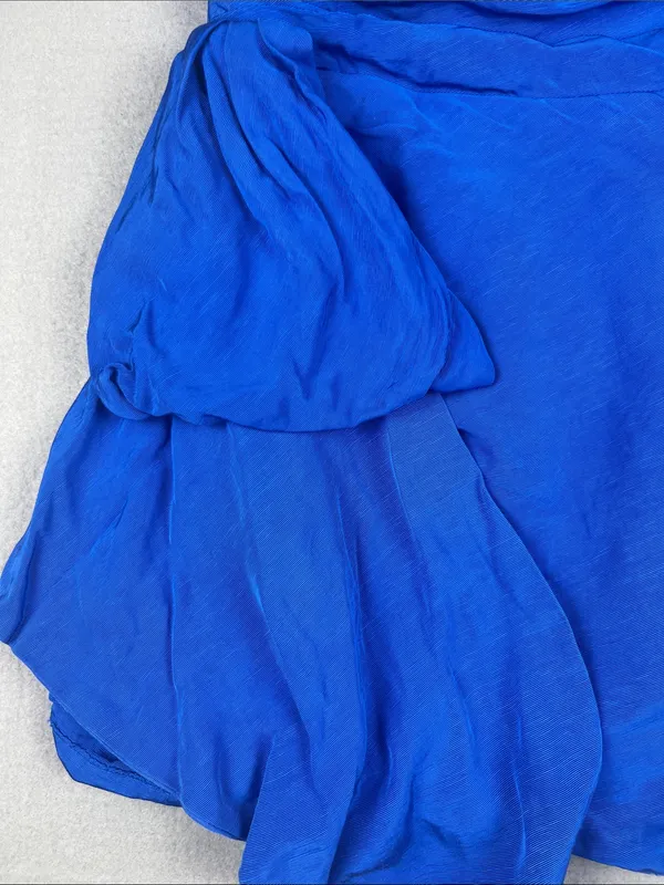 Monique Lhuillier Strapless Cobalt Blue Faille Minidress Size: 4 - Image 2