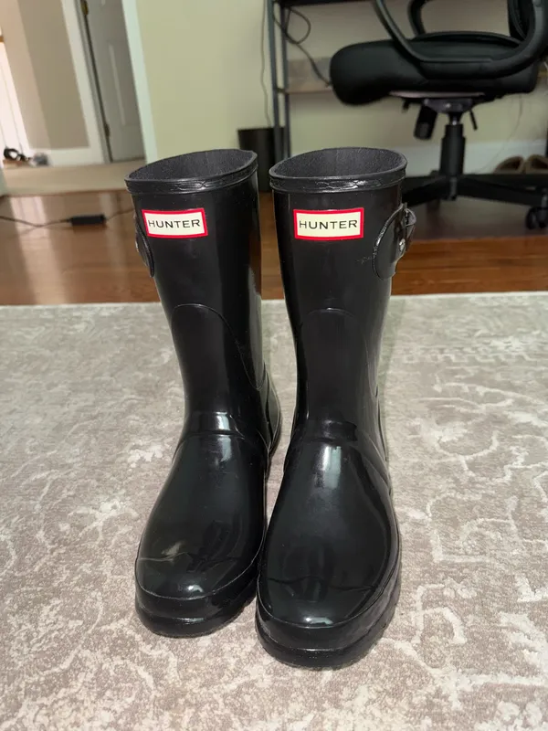 Hunter Rain Boots Black Original Gloss - Image 2