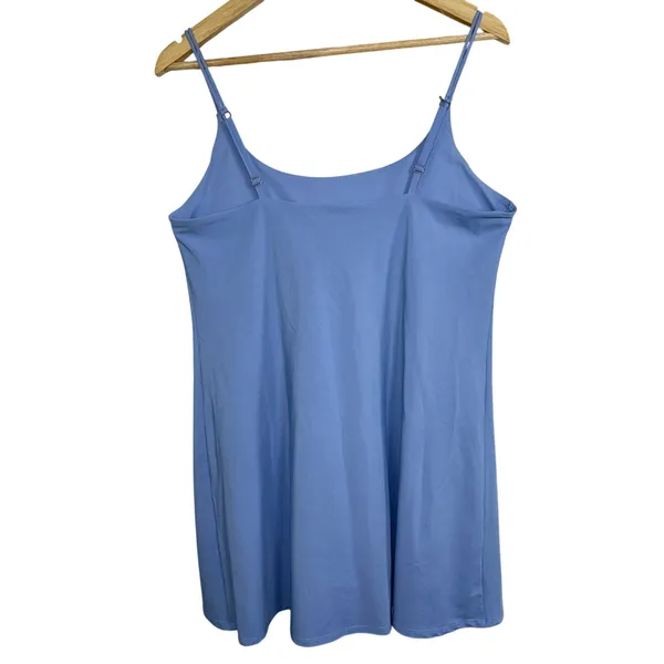 Abercrombie & Fitch Blue Adjustable Straps Shapewear Slip Dress Womens Size L - Image 2