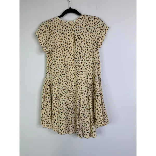 KIVARI Valentina Babydoll Mini Dress in Leopard Size XS - Image 6