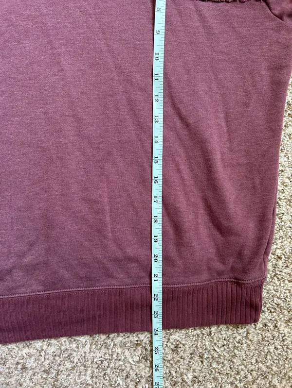 Maurices Dusty Mauve Textured Crewneck Sweater Fall Comfy Casual XL - Image 8