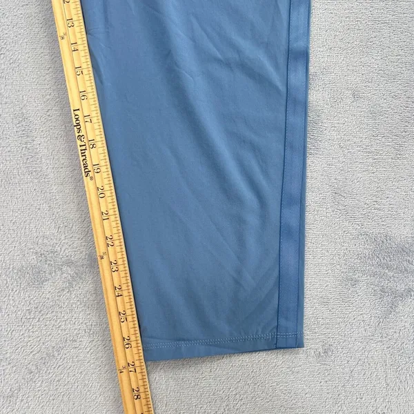 Athleta Nolita‎ Slim Tapered Crop Pants Light Blue Women 14 Pockets Relaxed Fit - Image 14