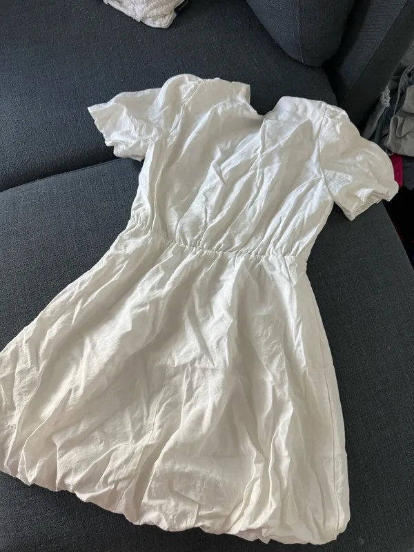 Fashion White Bubble Dress Size M - Image 3