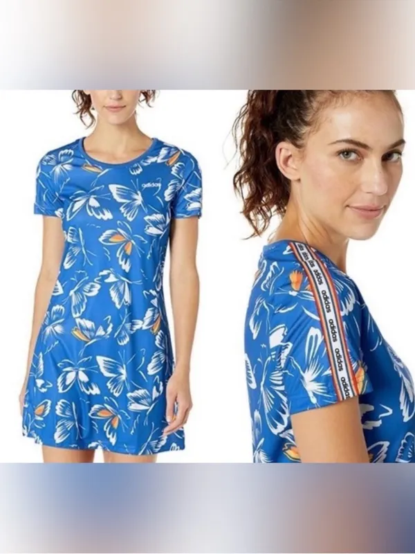 Adidas x FARM Rio Butterfly Print Dress - Image 2