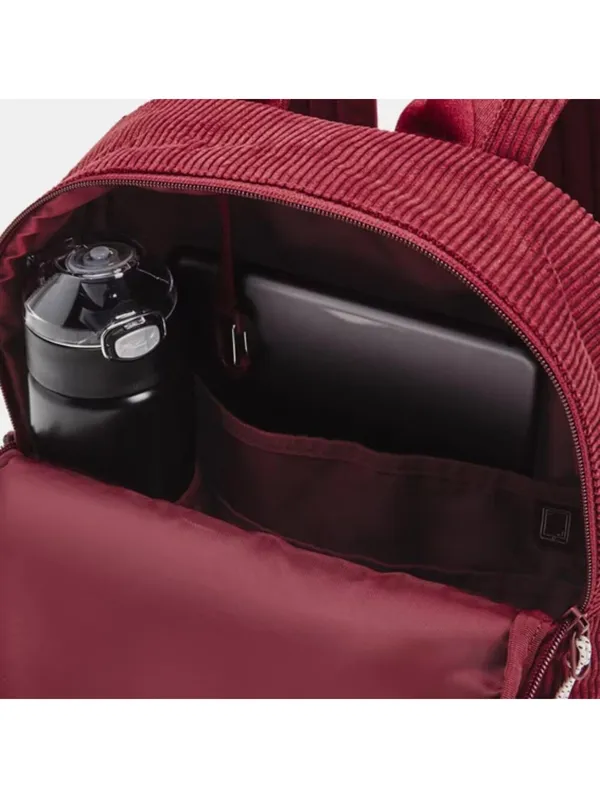 Under Armour Corduroy Backpack Small Detachable Pouch Cardinal Red Women's 10L - Image 4