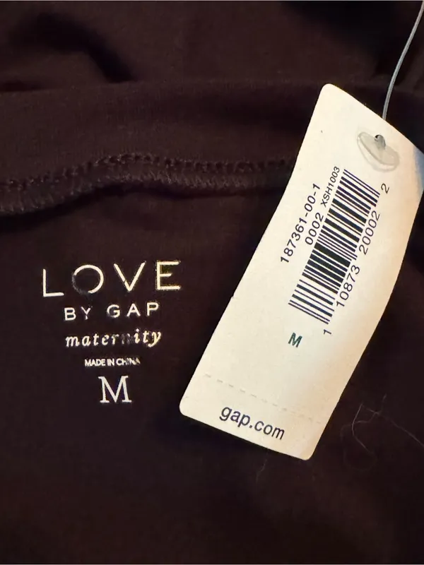 Love by gap black long sleeve maternity shirt medium nwt - Image 7