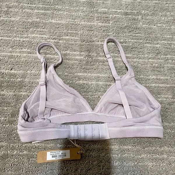 SKIMS Fits Everybody Triangle Bralette Iris Mica Lavender, XXS NWT‎ - Image 2