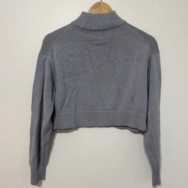 Aritzia Sunday Best Organic Cotton Cashmere Cropped Sweater Size XS Oversized - Image 6