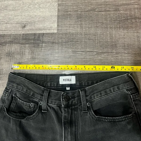PISTOLA Alexa High Rise Slim Flare with Split jeans in Dark Sky - Image 9