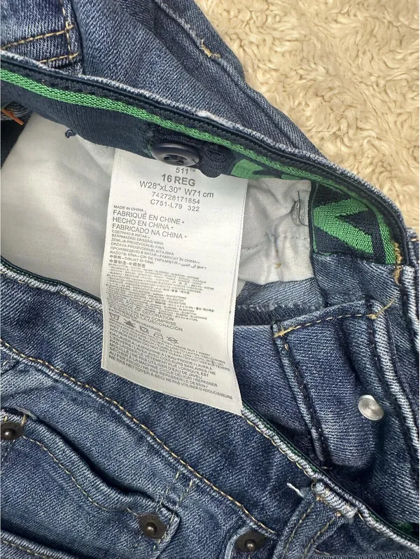Levi's 511 Slim Fit jeans 28x30 medium wash stretch denim classic - Image 6