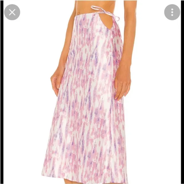 Michael Costello x REVOLVE Cleo Midi Skirt‎ in Purple Pink - Image 4