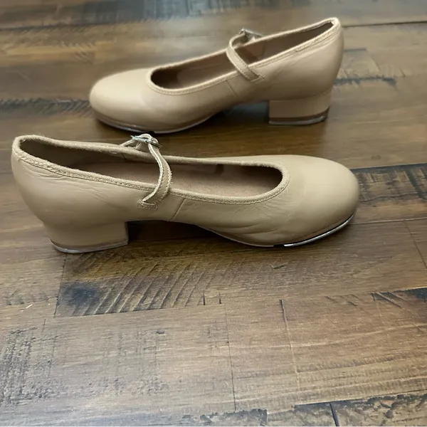 Bloch‎ Women's Tap On ShowTapper Tan Leather Mary Jane Dance Shoes- Sz 5 - Image 5