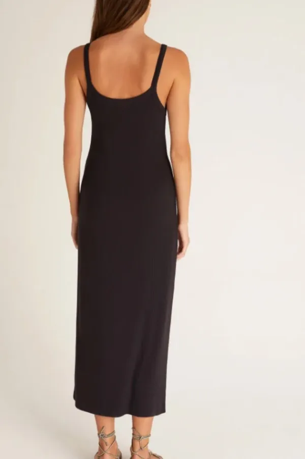 Z Supply Black Ribbed Midi Dress - Image 2