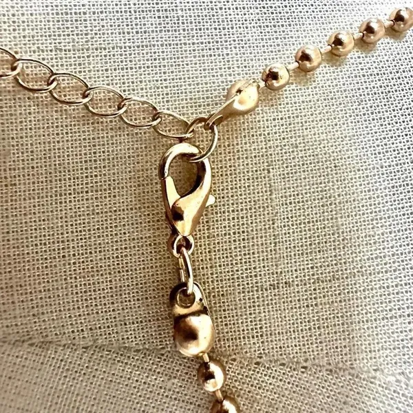 Gold tone sun pendant necklace - Image 6