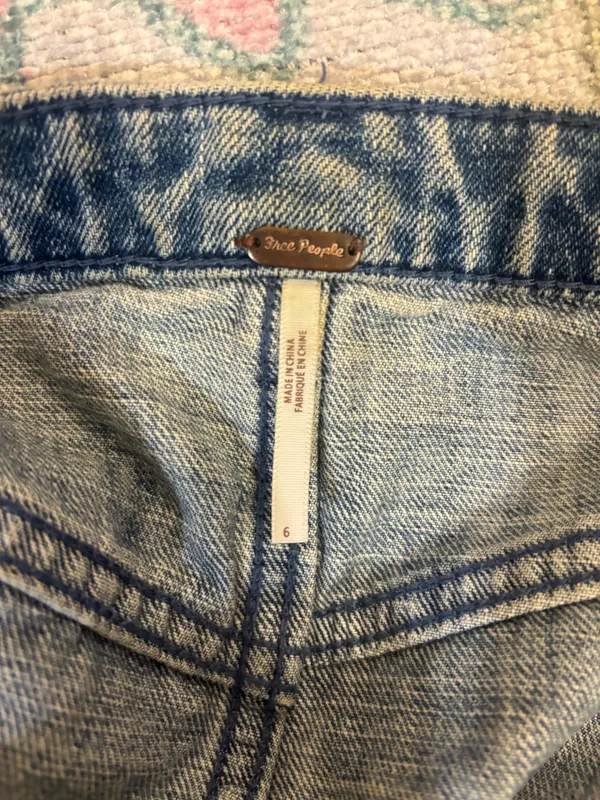 Free People Jean Mini Skirt - Image 3