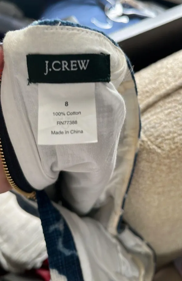 J.Crew Patterned Cotton Skirt - Image 3