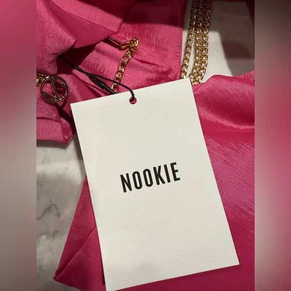 NWT Nookie Strapless Reese Bow Mini Dress‎ in Pink Sz XS $289 - Image 4