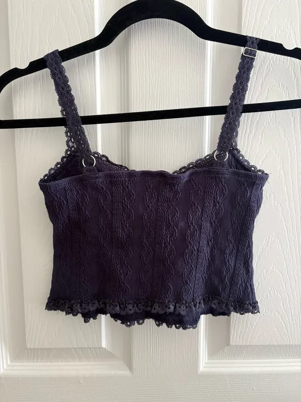 Navy Blue Going Out Top - Image 4