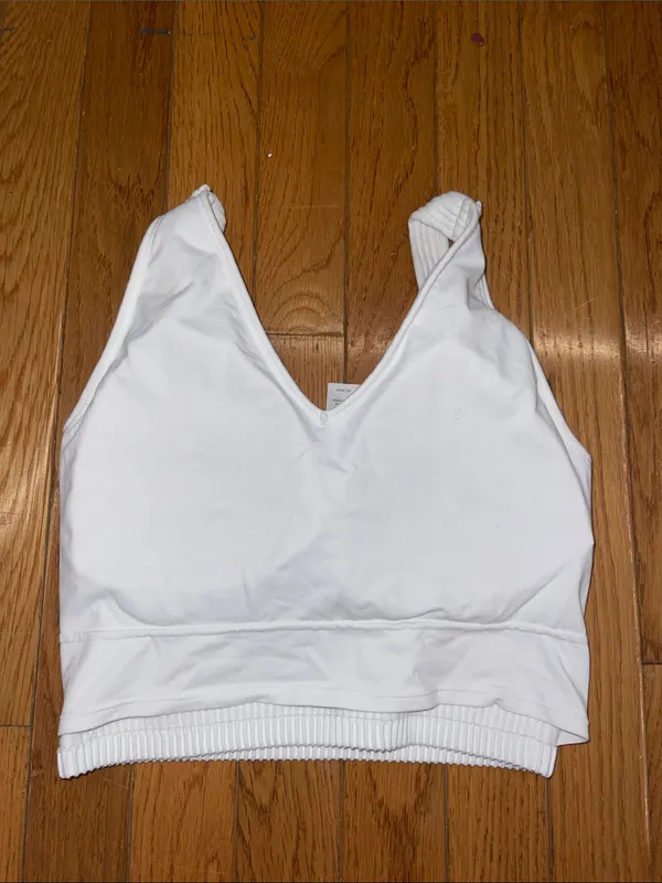 White Ribbed V - Image 3