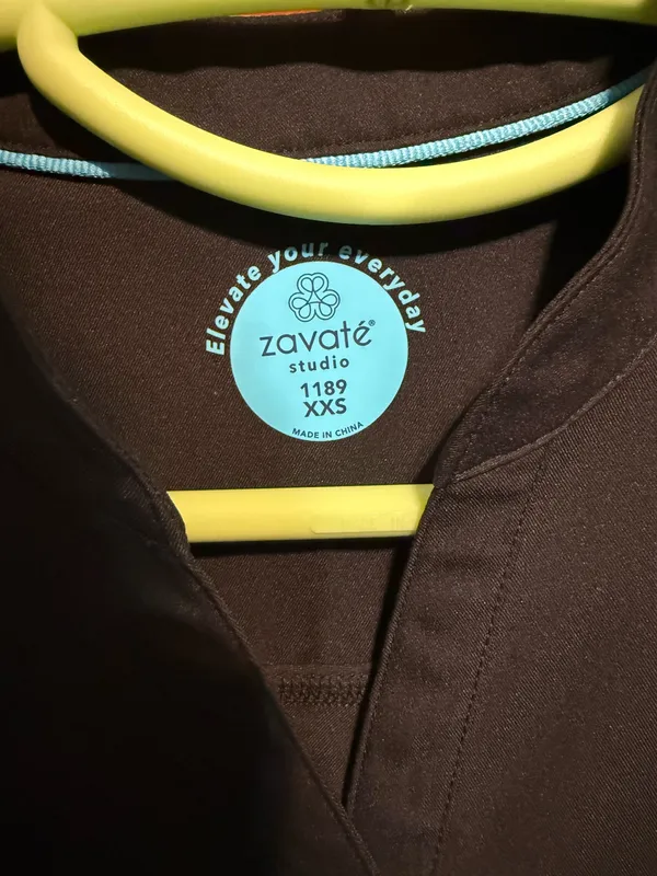 Scrub Top Black Size XXS - Image 2