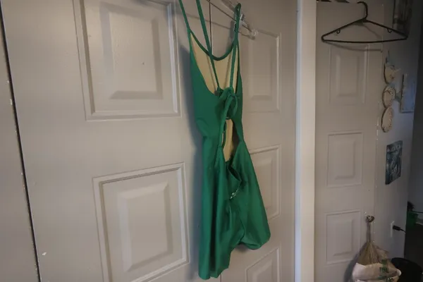 Palomar Beachwear one piece workout exercise playsuit in green. - Image 7
